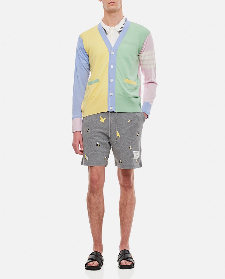 FUN MIX CLASSIC V NECK CARDIGAN for Men - Thom Browne sale FUN MIX CLASSIC V NECK CARDIGAN for Men - Thom Browne sale