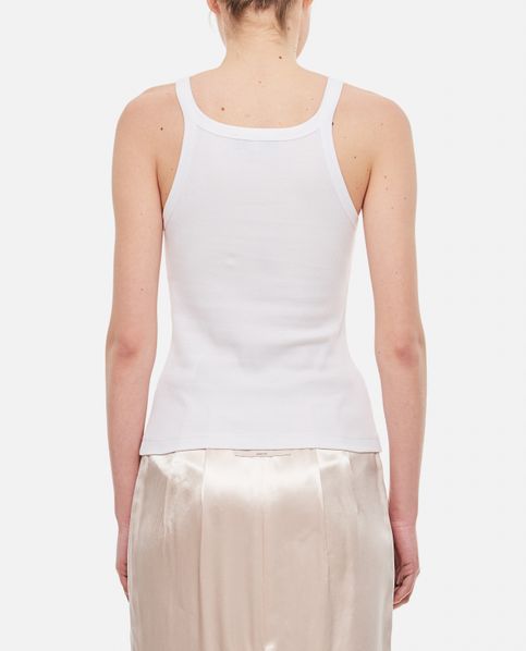 RIBBED COTTON JERSEY TANK TOP for Women - Fendi
