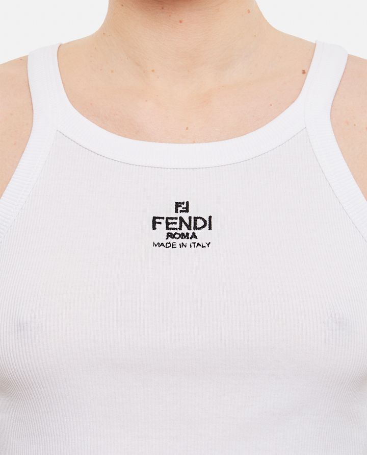 Fendi - COTTON FENDI TANK TOP_4