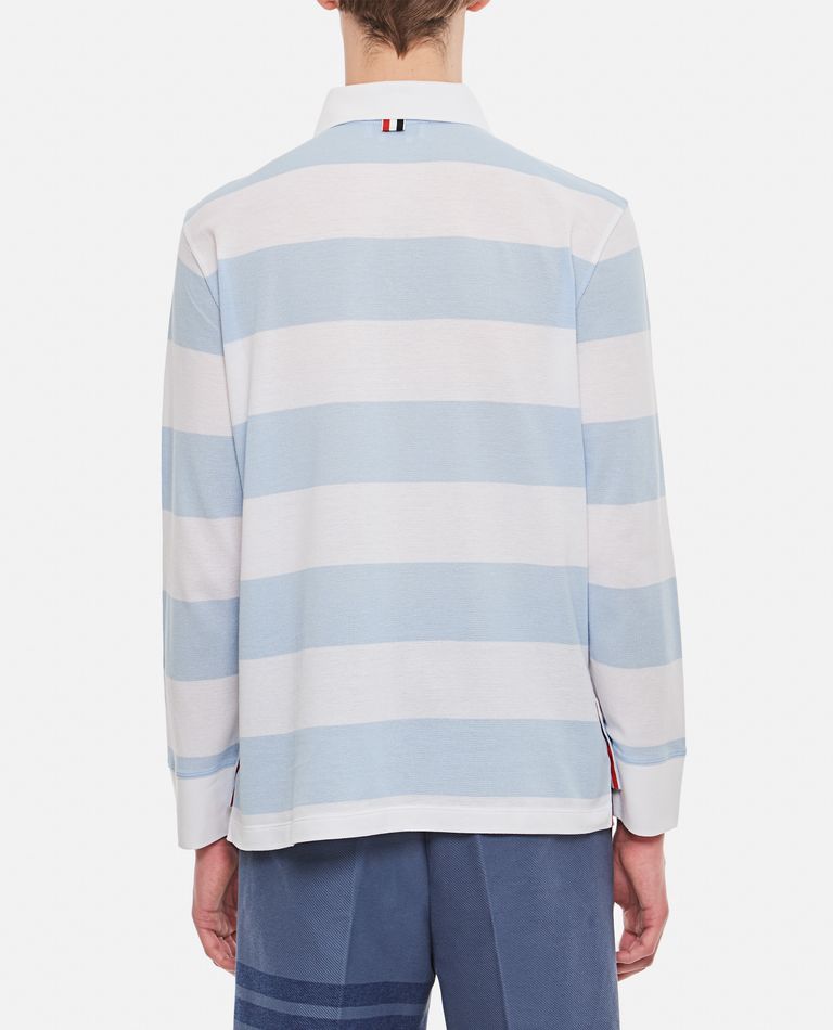 Thom Browne  ,  Rugby Polo   ,  Sky Blue 3