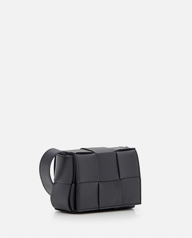 Bottega Veneta  ,  Candy Cassette Leather Shoulder Bag  ,  Black TU
