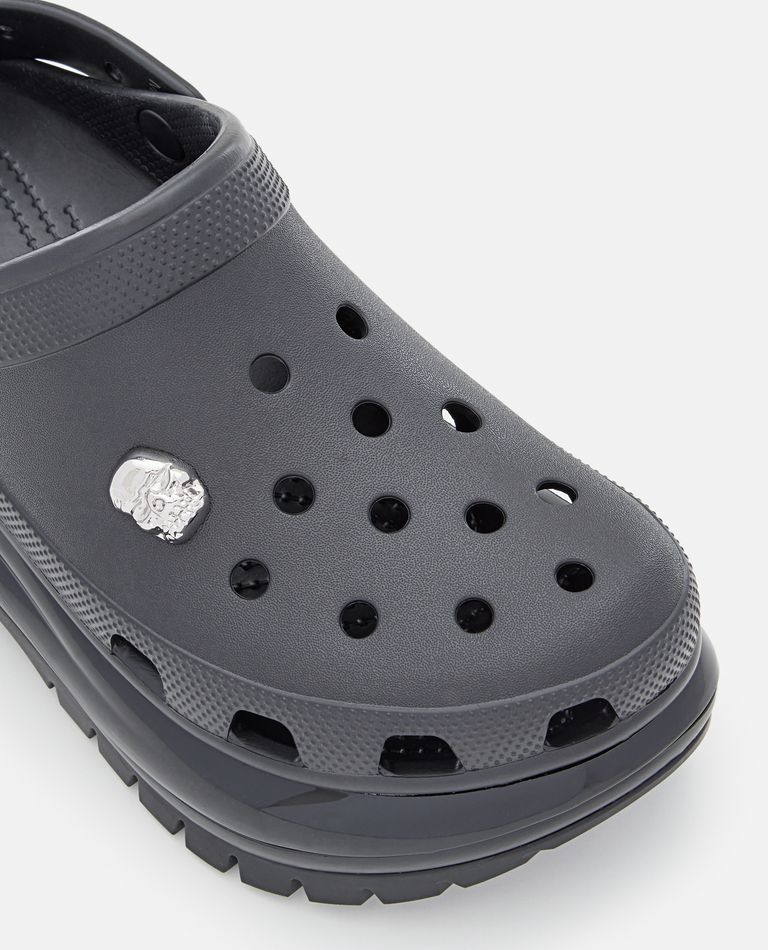 Crocs  ,  Classic Mega Crush Rebel Clog Rubber Sandals  ,  Black 8