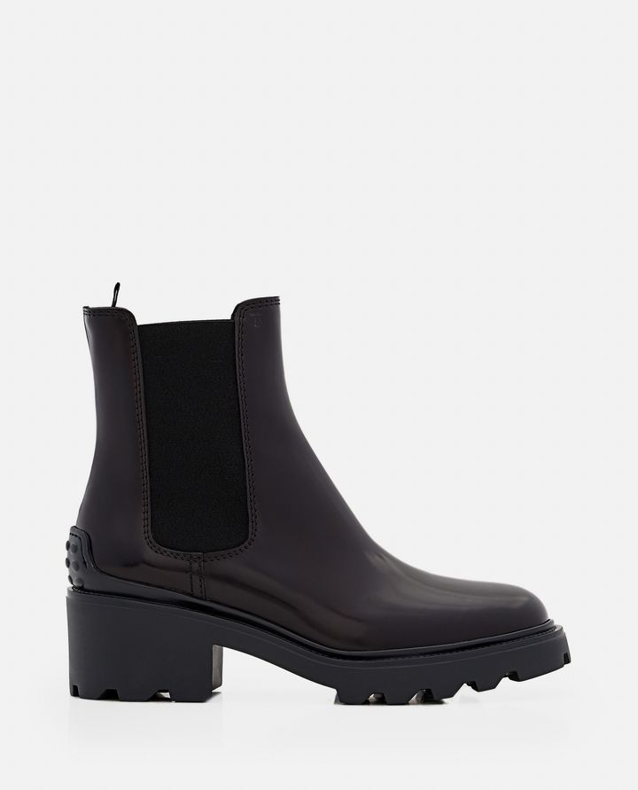 Tod's - PATENT LEATHER PLATFORM CHELSEA BOOTS_1