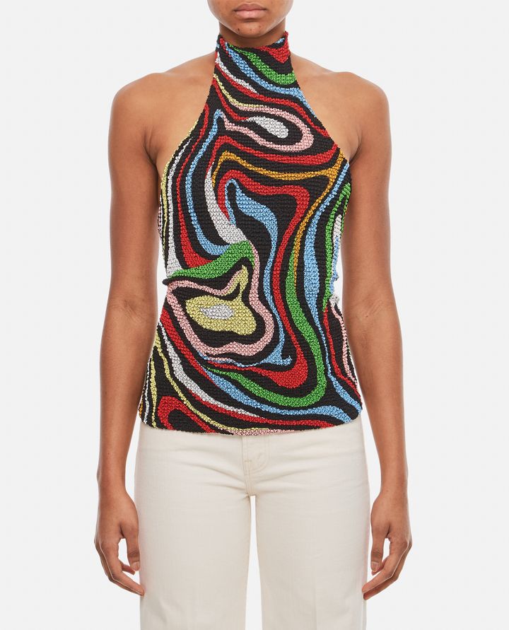 Emilio Pucci - CREPE DE CHINE SLEEVELESS TOP_1