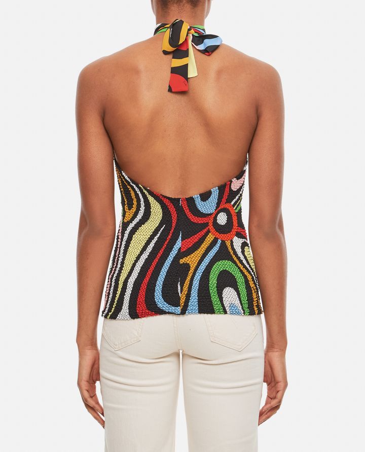 Emilio Pucci - CREPE DE CHINE SLEEVELESS TOP_3