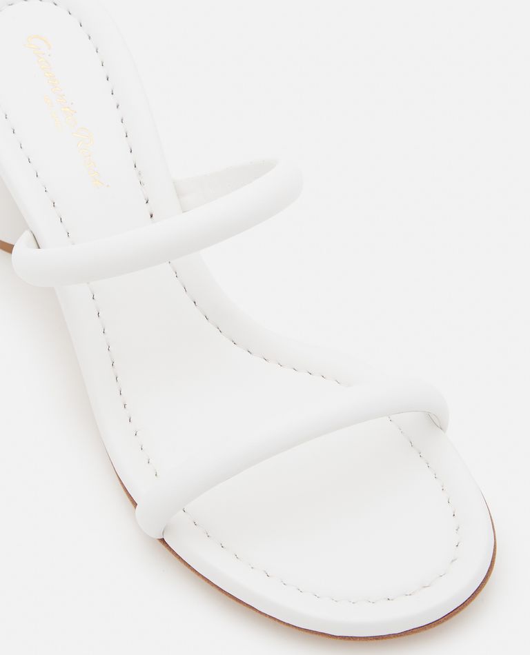 Gianvito Rossi  ,  60mm Nappa Leather Sandals  ,  White 41