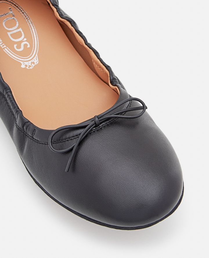 Tod's - GOMMINO LEATHER BALLET FLATS_7