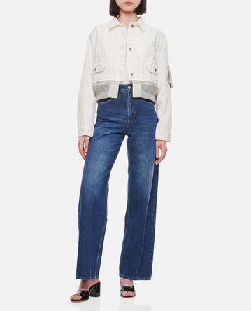 Frame - LE HIGH'N'TIGHT WIDE LEG COTTON JEANS
