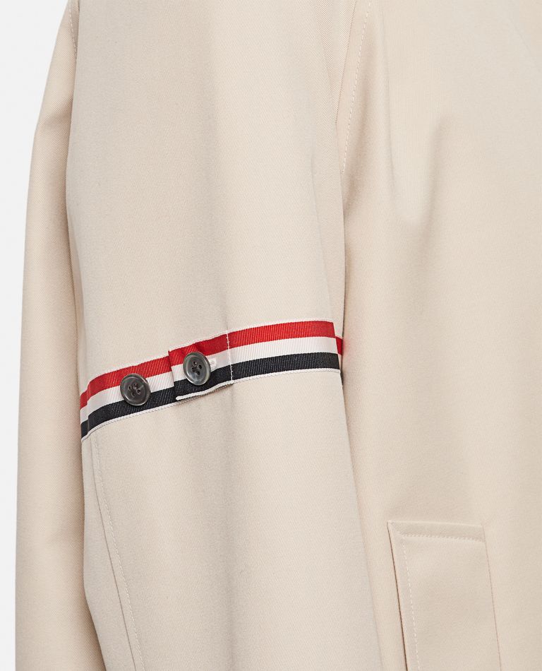 WATERPROOF COTTON BLEND SHORT COAT for Women - Thom Browne