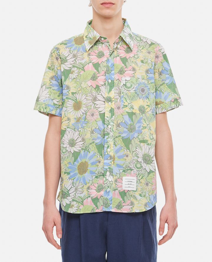Thom Browne - SHIRT IN ALLOVER PRINTED COTTON VOILE_1