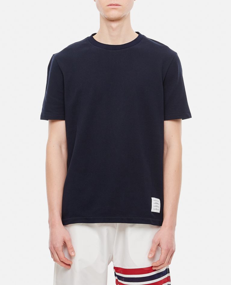 SS TEE CENTER BACK RWB STRIPE for Men - Thom Browne | Biffi