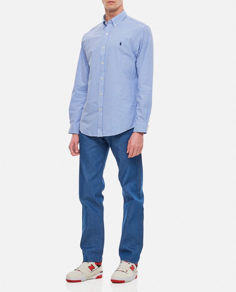 Polo Ralph Lauren Long Sleeve-sport Shirt In Sky Blue