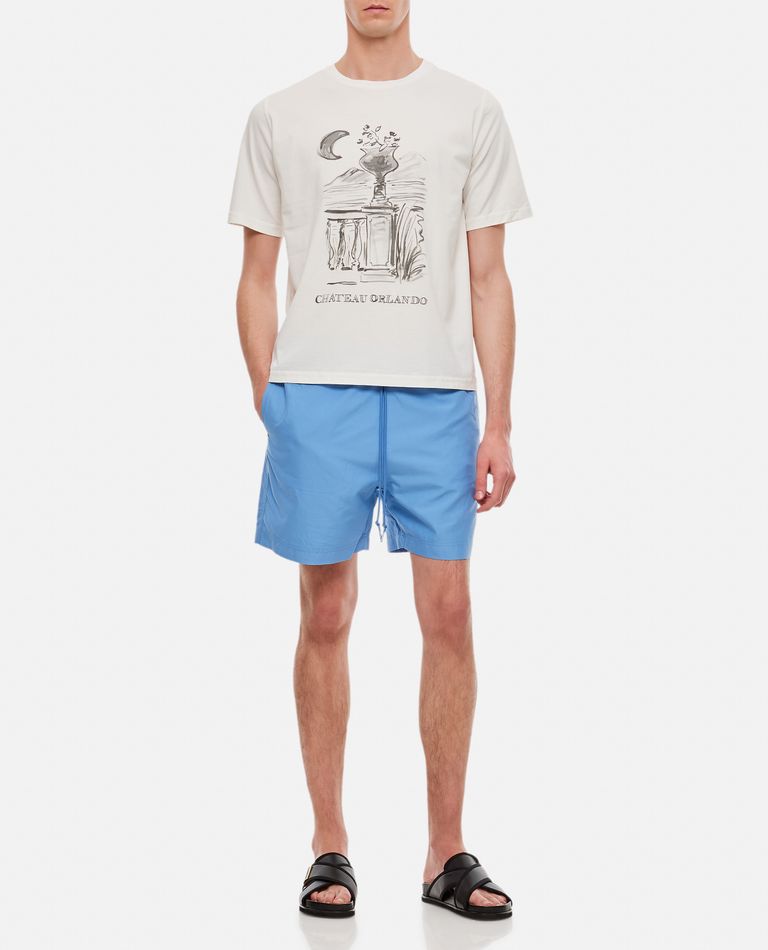 Shop Carhartt Chase Swim Trunks In Sky Blue