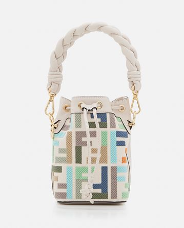 Fendi - EMBOSSED FF CANVAS MON TRESOR MINI BAG