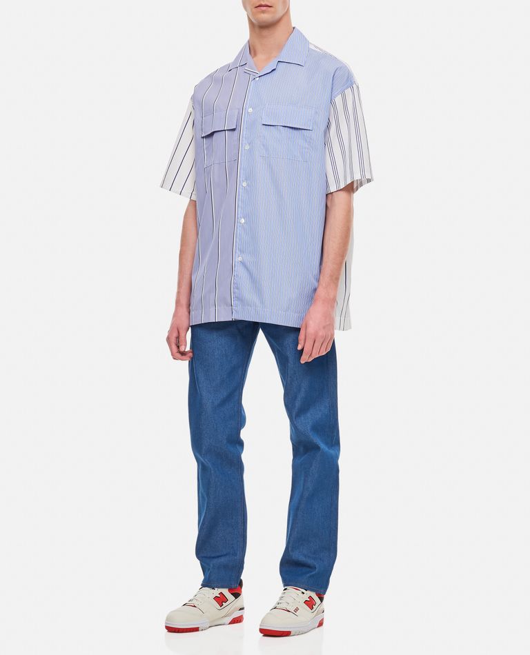 Shop Jw Anderson Relaxed Fit Short Sleeve Shirt In Multicolor