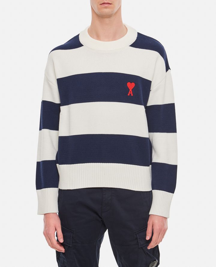 Ami Paris - ADC SWEATER RUGBY STRIPES_1