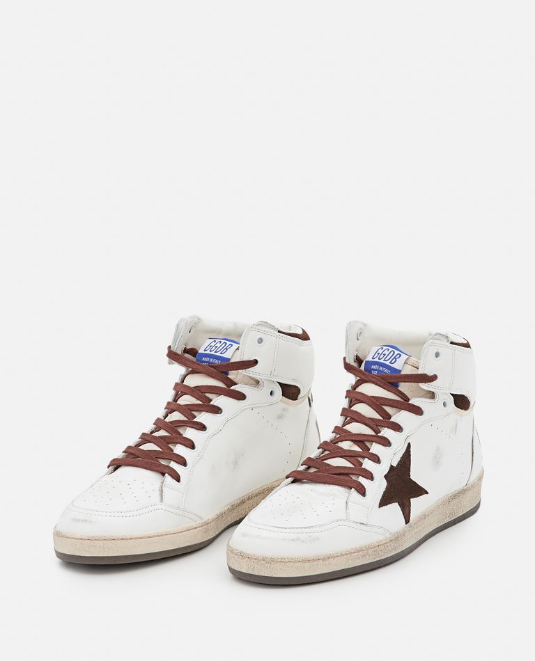 Shop Golden Goose Sky Star Sneakers Nappa Upper And Spur Nylon Tongue Suede Star In Multicolor