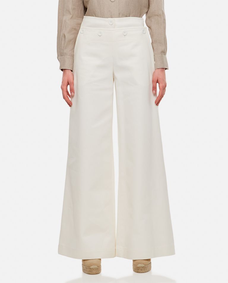 LAMPARA COTTON DENIM TROUSERS for Women - Max Mara | Biffi