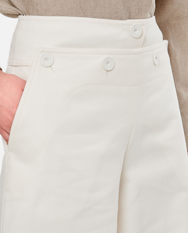 [Burmula] / ☆ MAXI DENIM PANTS / IVORY LAMPARA COTTON DENIM TROUSERS for Women - Max Mara | Biffi