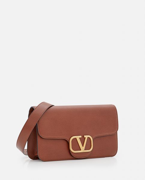 Loco Vitello Hobo Bag - Valentino Garavani - Brown - Leather