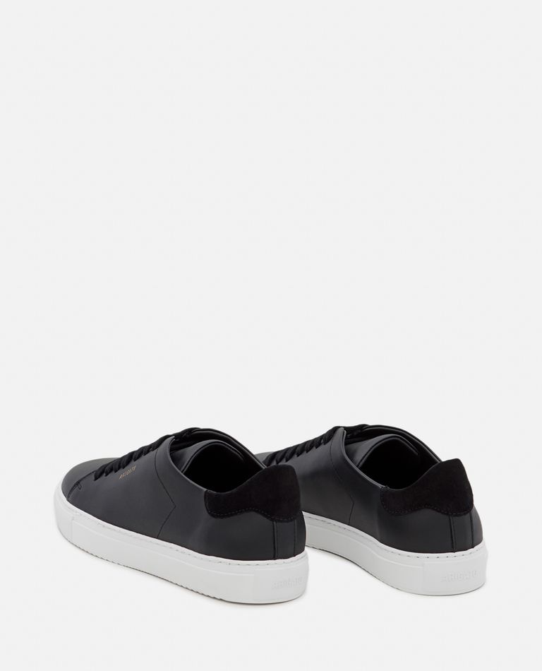 Axel Arigato '90 Clean' Black Low Top Sneakers With Logo Lettering On The Side In Black
