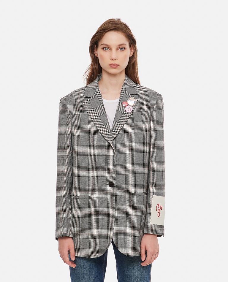 アウターその他 GOLDEN GOOSE Woman Blazer Grey GWP00829P00161460469 Golden Goose Outlet: Blazer woman - Grey | Golden Goose