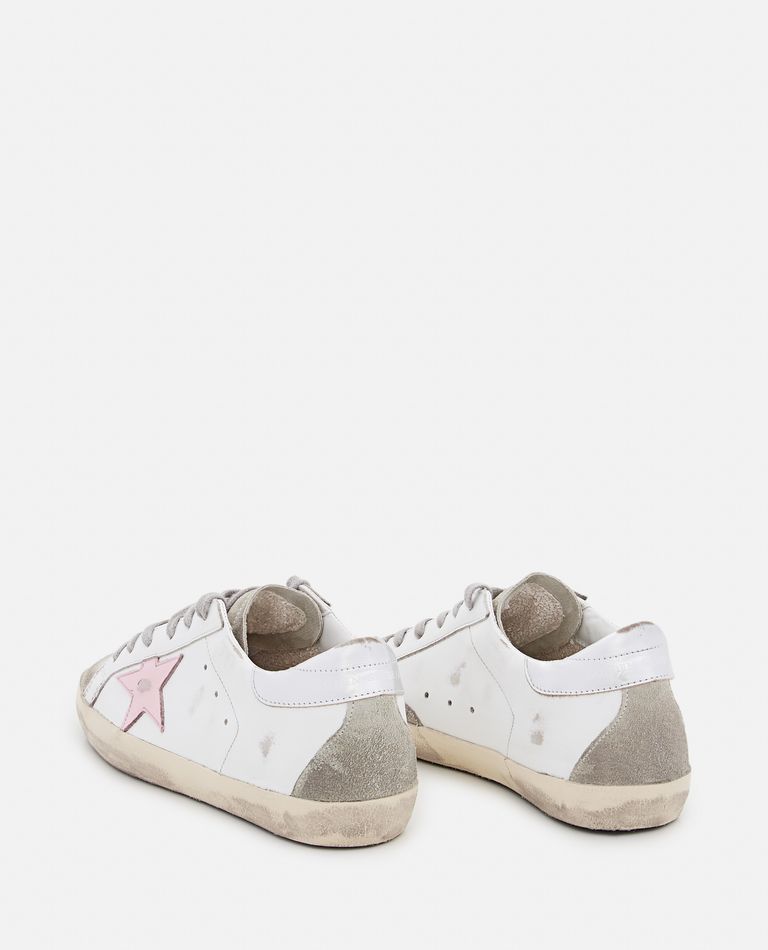 Golden Goose Super-star Suede Sneakers In White