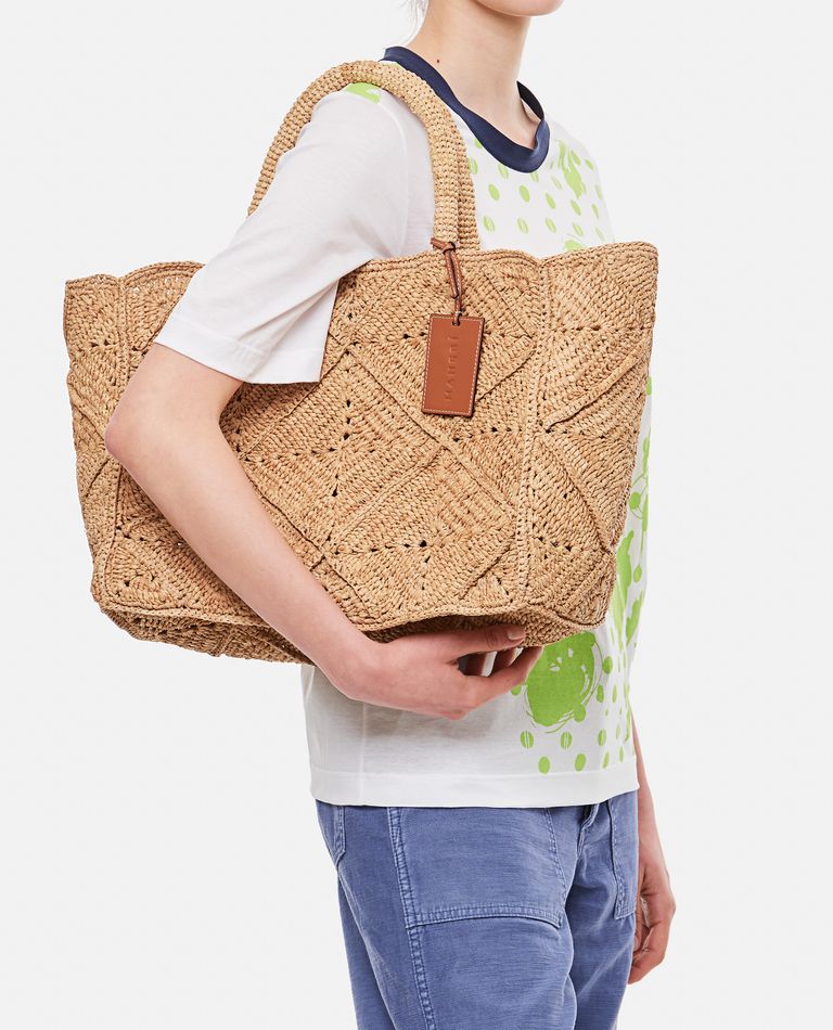 Large discount raffia tote