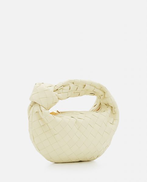 BOTTEGA VENETA - Mini Jodie intrecciato suede top-handle bag