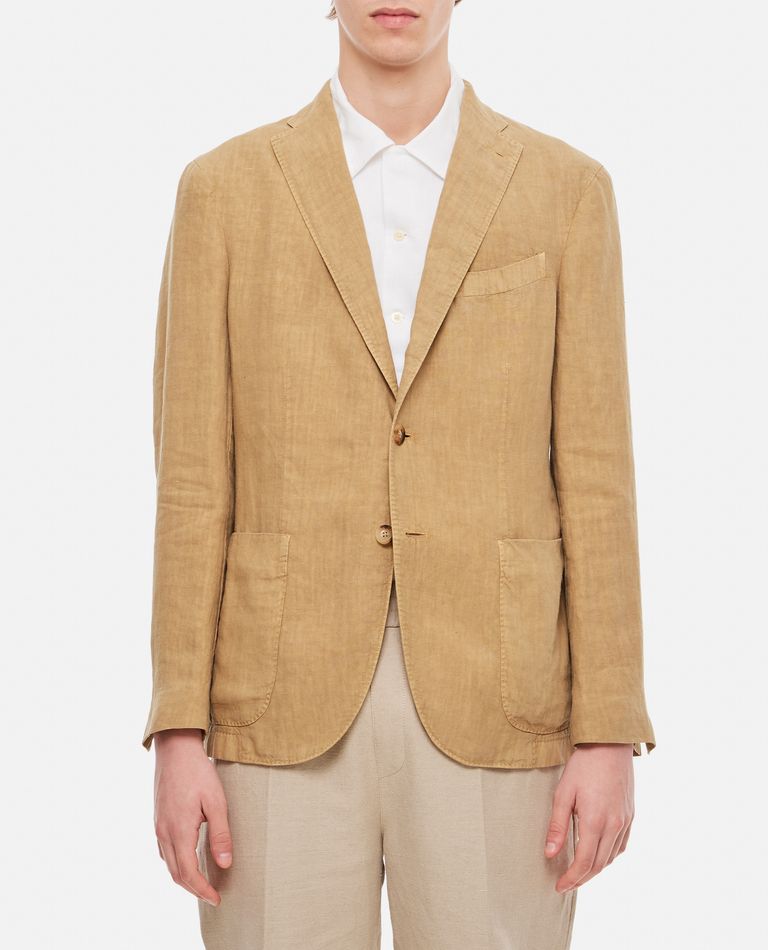 Shop Boglioli Single-breasted Jacket In Beige