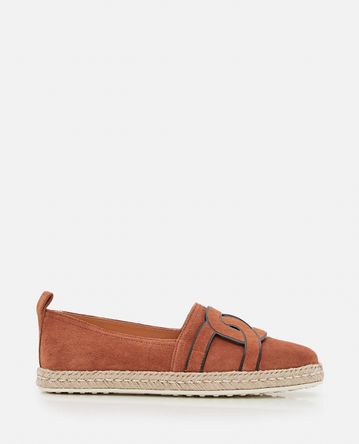 Tod's - MAXI CHAIN LEATHER ESPADRILLAS