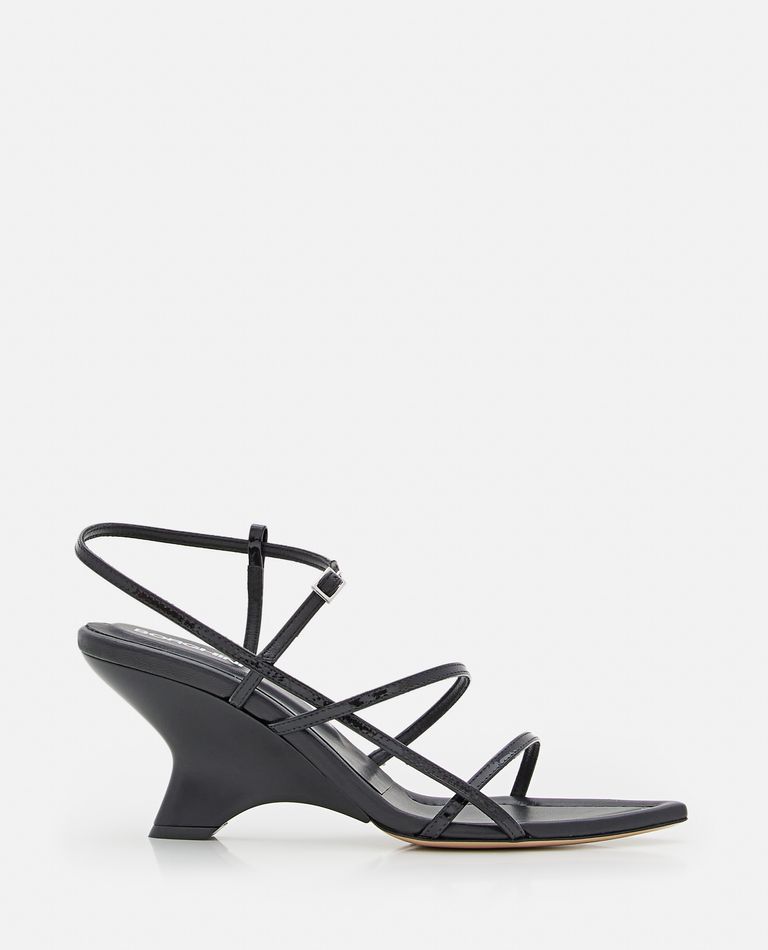 Gia Borghini  ,  70mm Gia 26 Leather Sandals  ,  Black 40