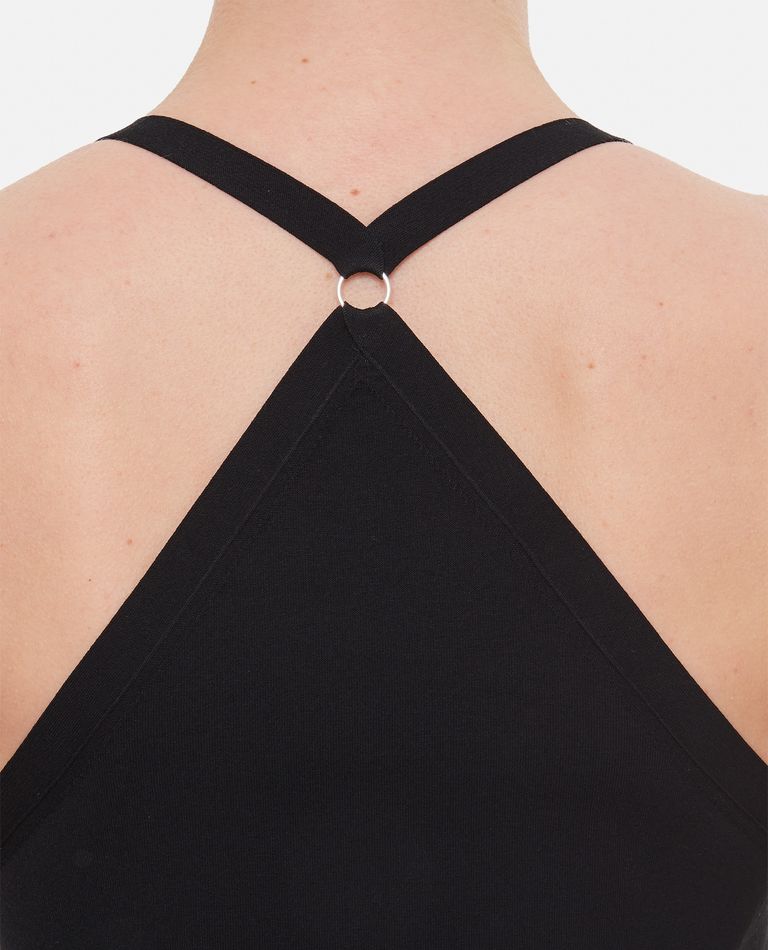 Quira Viscose Dancer Tank Top In Black