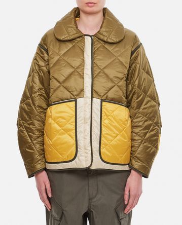Fay - QUILTED SHORT COLORBLOCK COAT