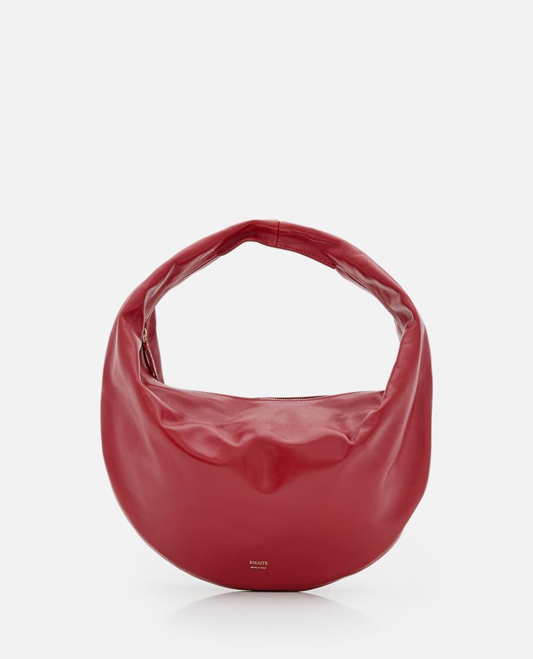 OLIVIA MEDIUM LEATHER HOBO BAG