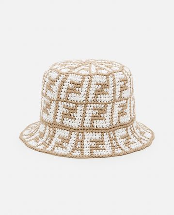 Fendi - RAFFIA FF BUCKET HAT