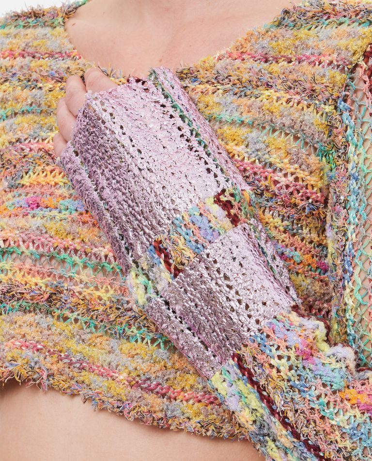 Collina Strada  ,  Collina X Vitelli Eteri Cotton Blend Cropped Sweater  ,  Multicolor M