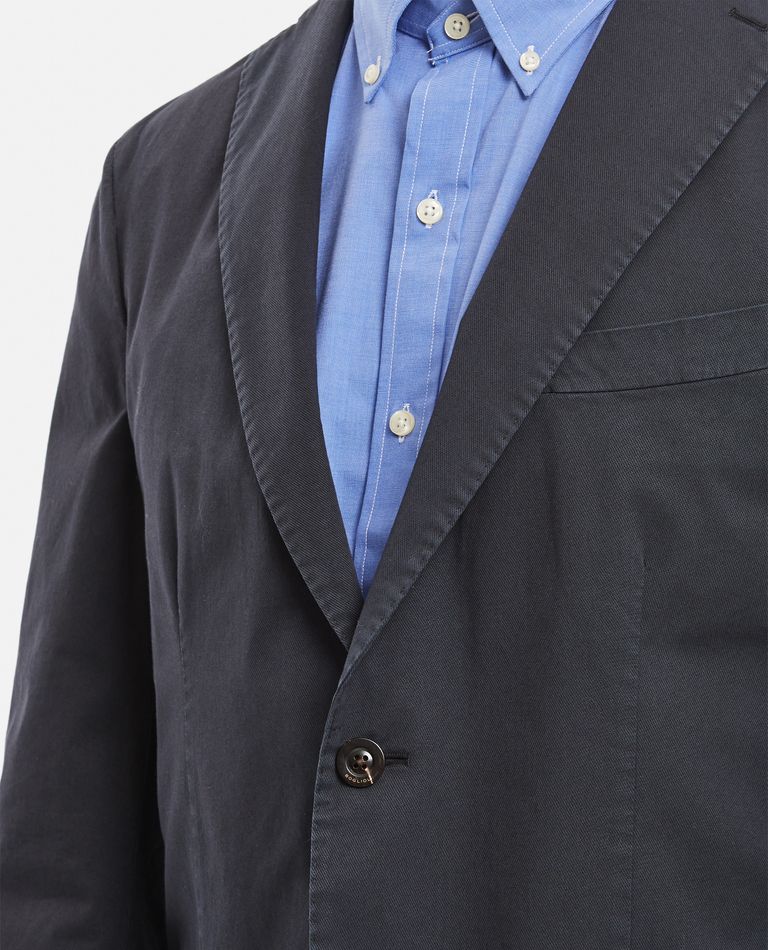 BOGLIOLI SINGLE-BREASTED JACKET IN STRETCH COTTON TWILL, 2 BUTTONS