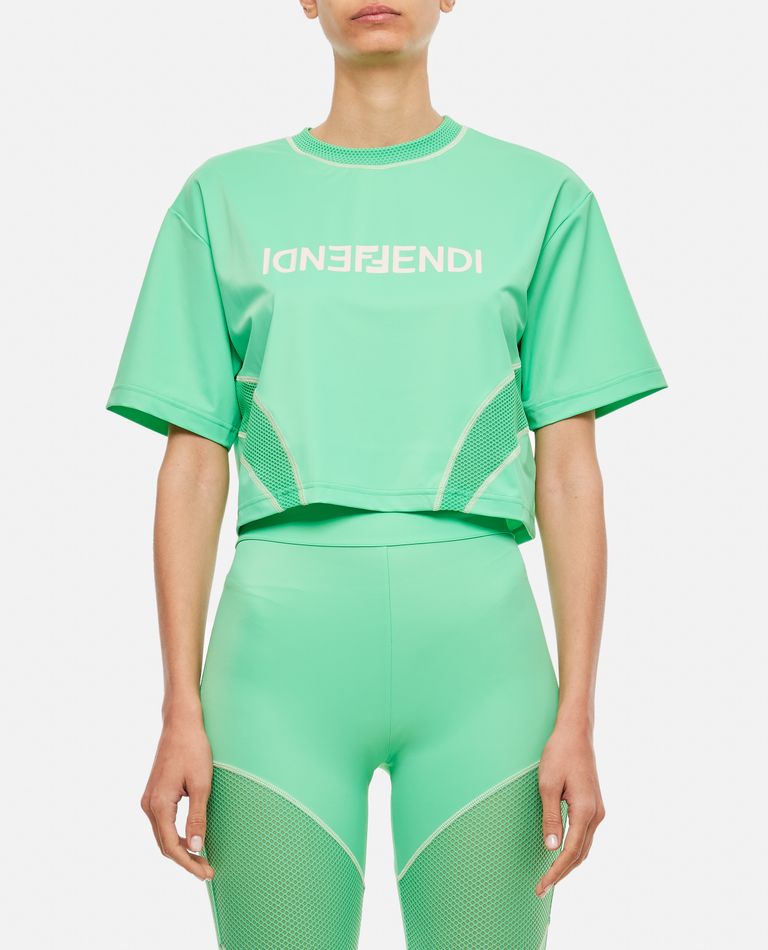 Fendi  ,  Lycra Mat T-shirt  ,  Green XS