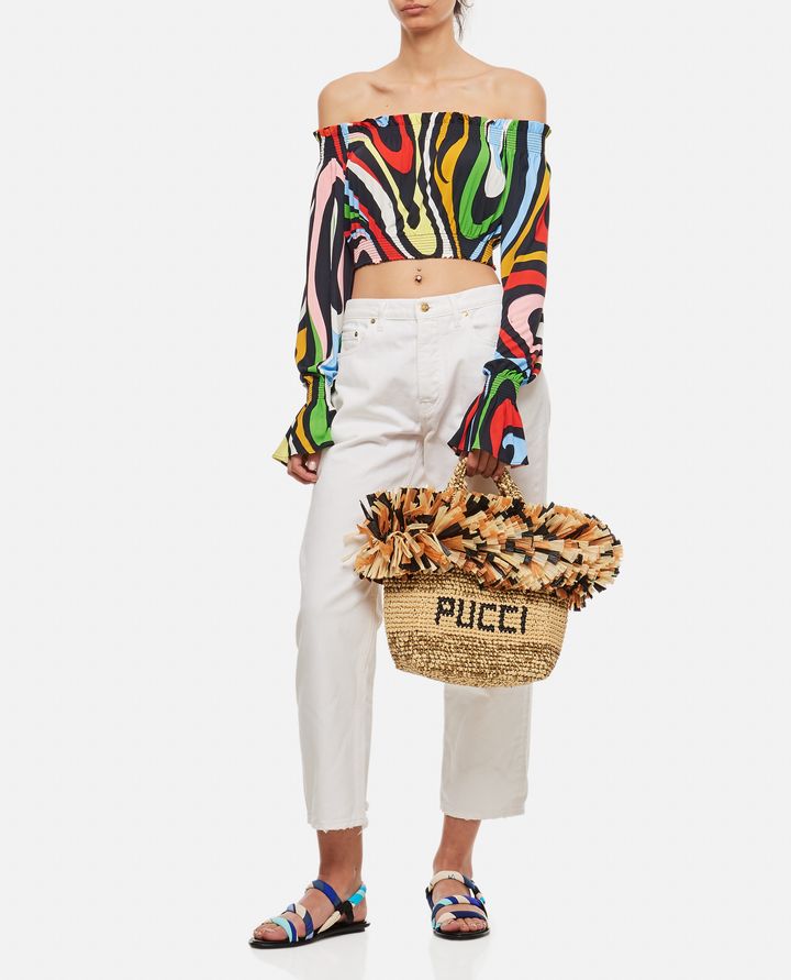 Emilio Pucci - CROPPED LONG SLEEVE JERSEY SHIRT_2