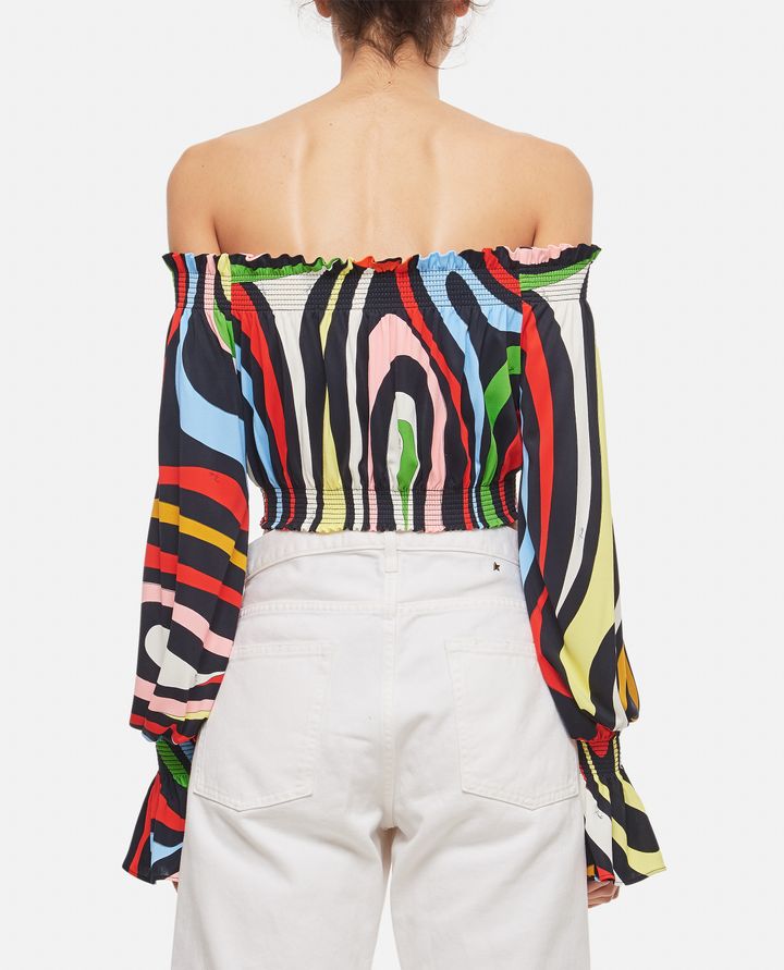 Emilio Pucci - CROPPED LONG SLEEVE JERSEY SHIRT_3