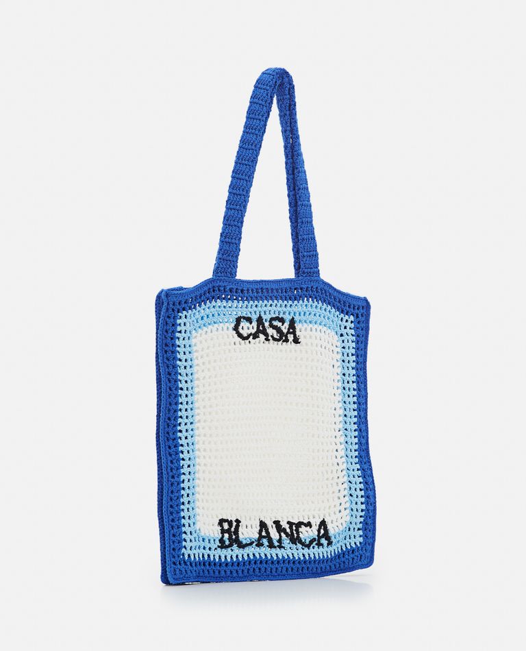 ATLANTIS COTTON CROCHET TOTE BAG for Women - Casablanca sale