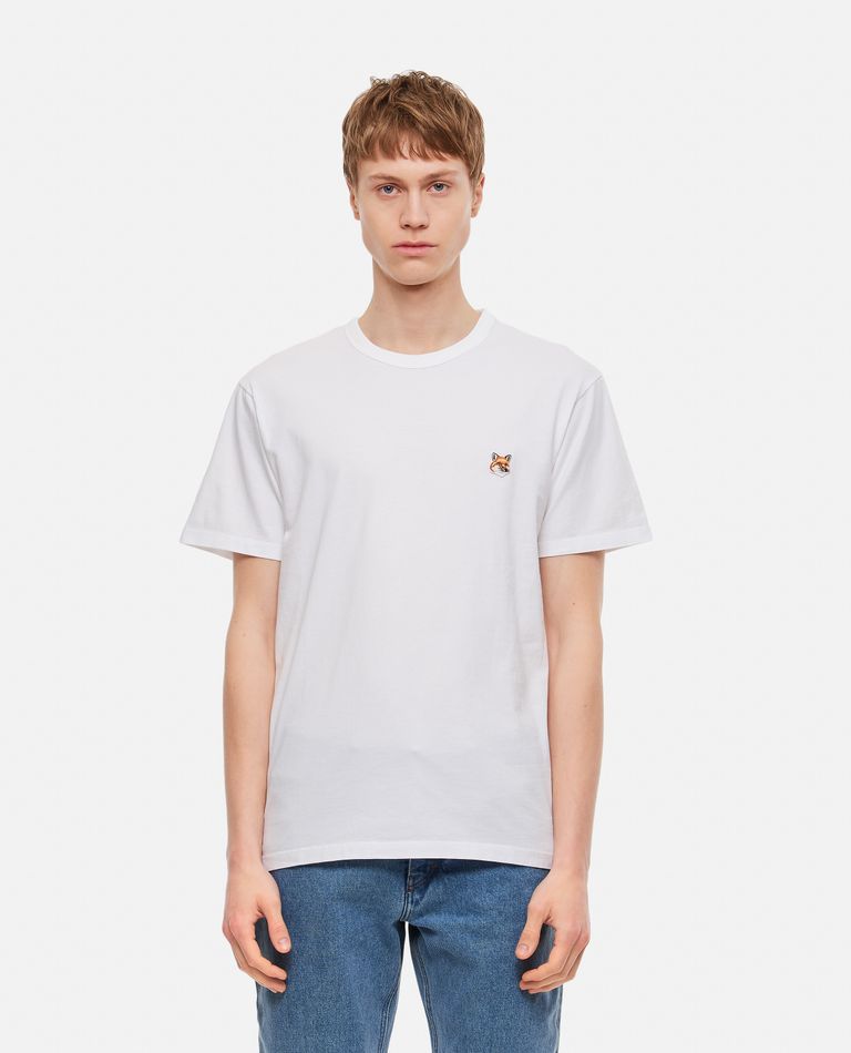 Maison KitsunÃ©  ,  Fox Head Patch Classic T-shirt  ,  White L