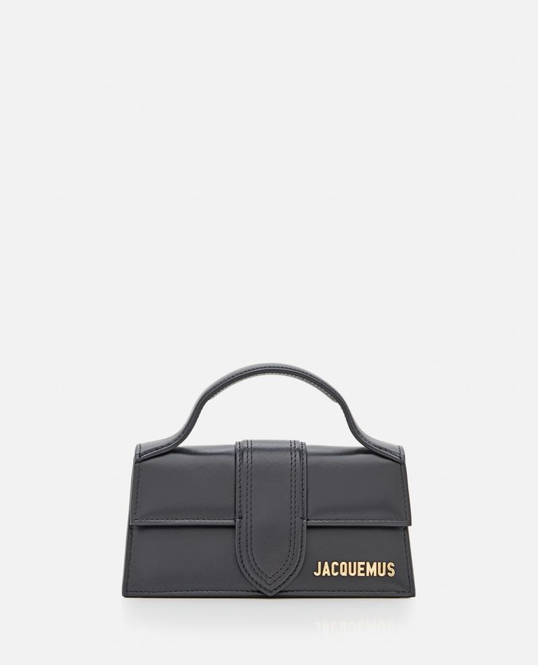 Jacquemus Le Bambino Small Leather Shoulder Bag In Black