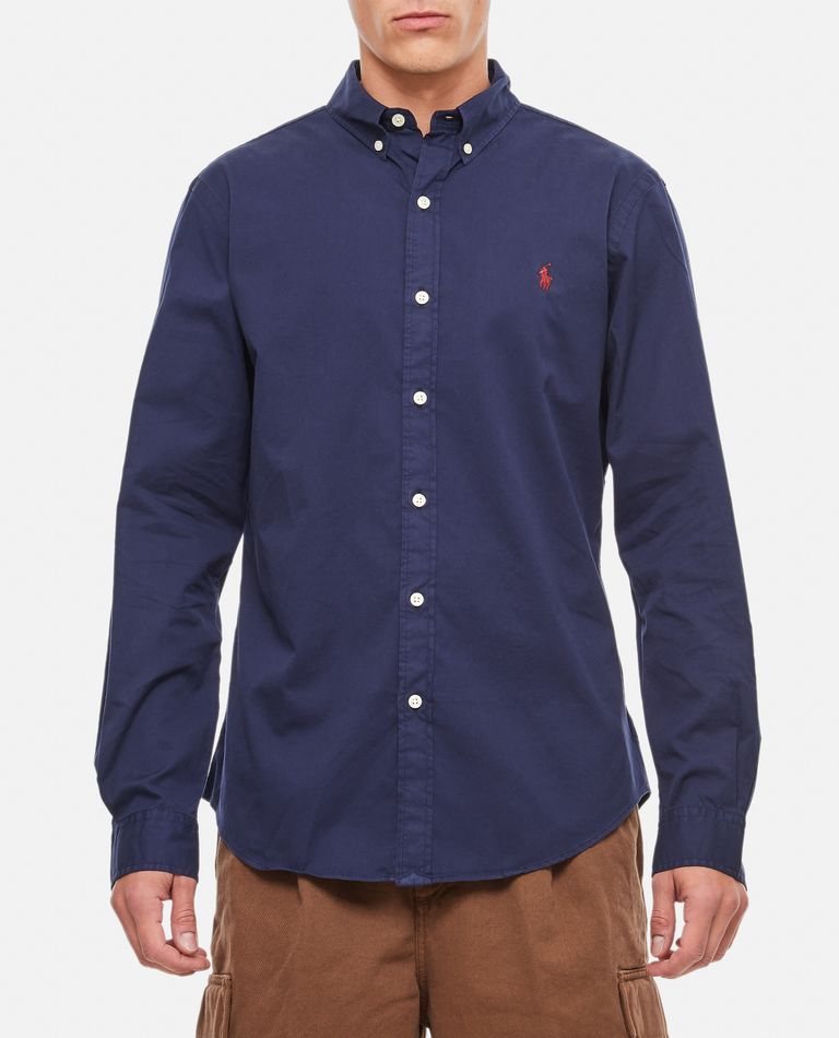 Polo Ralph Lauren  ,  Long Sleeve-sport Shirt  ,  Blue XXL