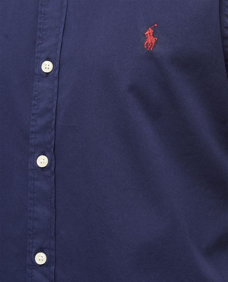 Polo Ralph Lauren Long Sleeve-sport Shirt In Blue