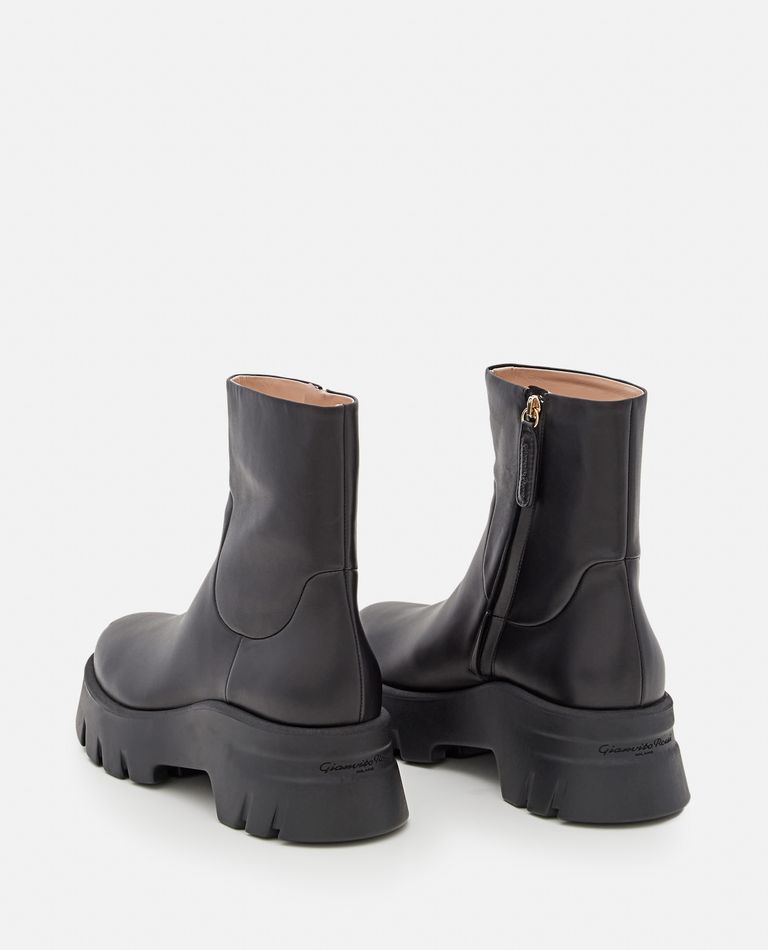 Gianvito Rossi  ,  Montey Leather Boots  ,  Black 41