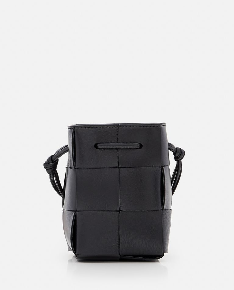 Bottega Veneta  ,  Mini Bucket Leather Shoulder Bag  ,  Black TU