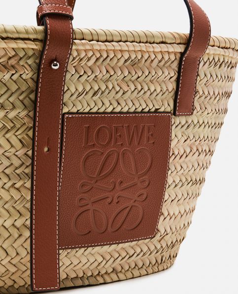 Loewe Basket Bag Palm Leaf In Beige/Brown