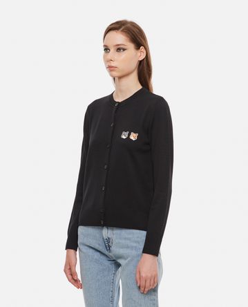Maison Kitsuné - DOUBLE FOX HEAD PATCH WOOL CARDIGAN